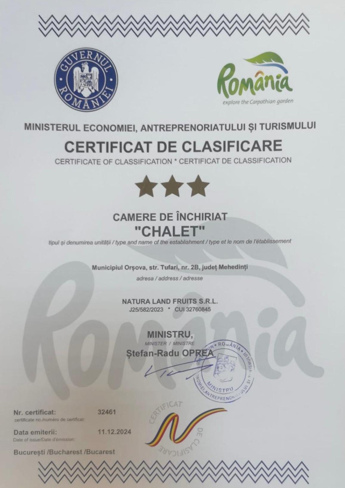 Chalet Orsova Kültér fotó